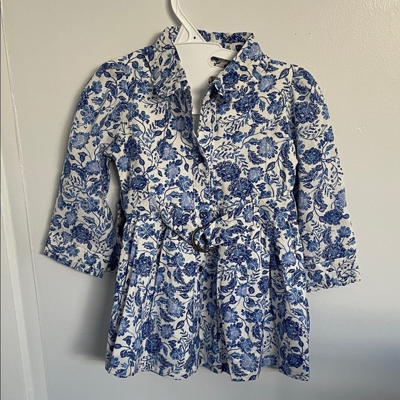Other - Baby girl Floral Blue and White size 9-12 months dress
